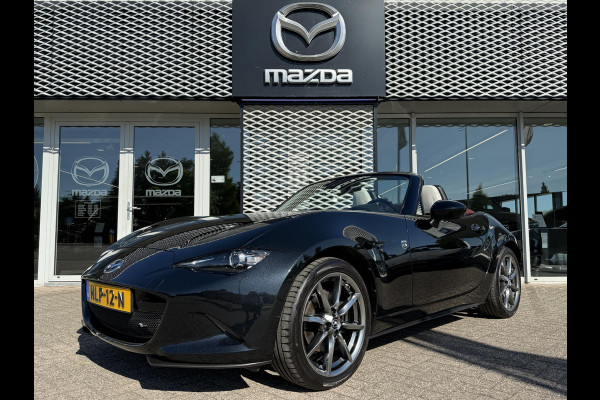 Mazda MX-5 2.0 SkyActiv-G 184 Sakura | WIT LEDER | RODE SOFTTOP | DEALERONDERHOUDEN |