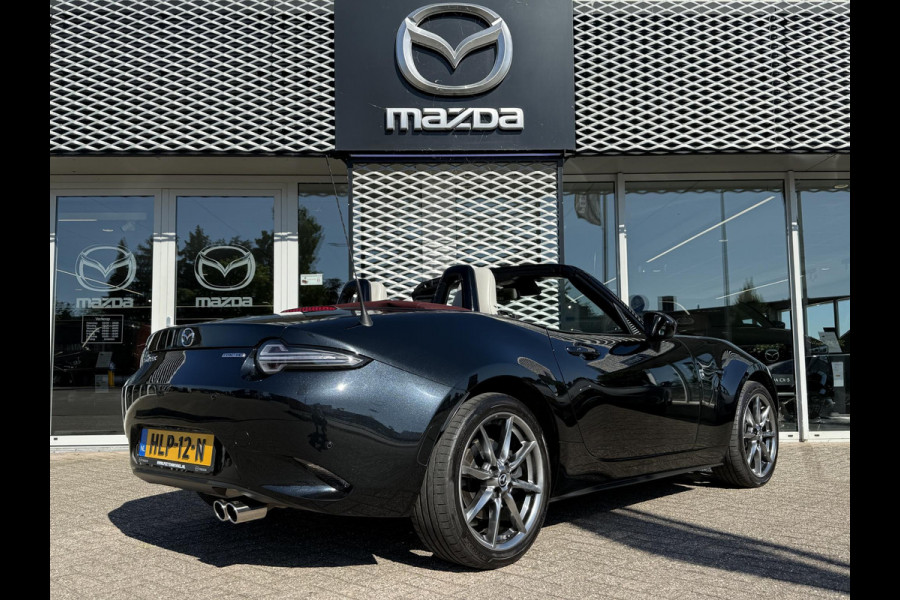 Mazda MX-5 2.0 SkyActiv-G 184 Sakura | WIT LEDER | RODE SOFTTOP | DEALERONDERHOUDEN |