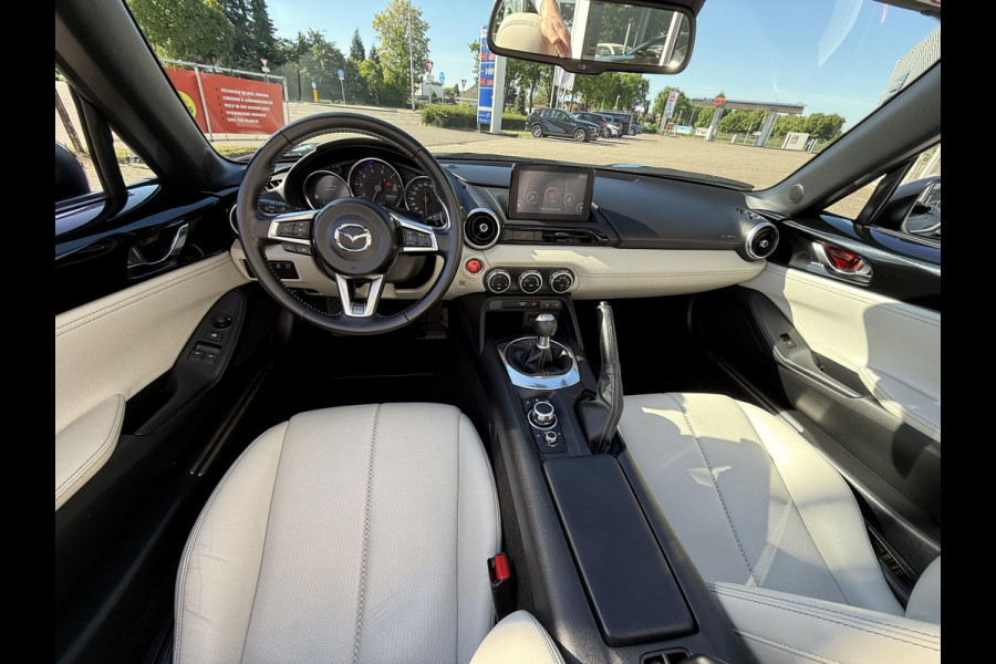 Mazda MX-5 2.0 SkyActiv-G 184 Sakura | WIT LEDER | RODE SOFTTOP | DEALERONDERHOUDEN |