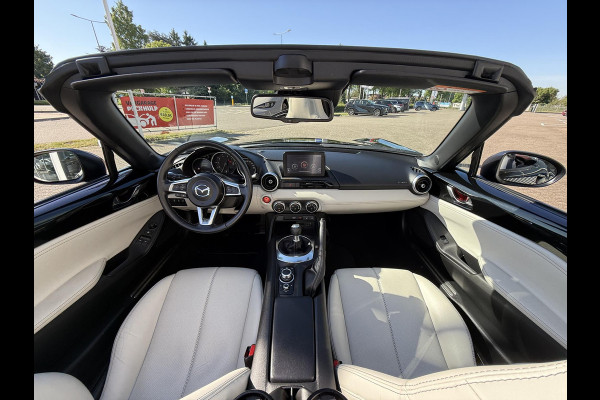 Mazda MX-5 2.0 SkyActiv-G 184 Sakura | WIT LEDER | RODE SOFTTOP | DEALERONDERHOUDEN |