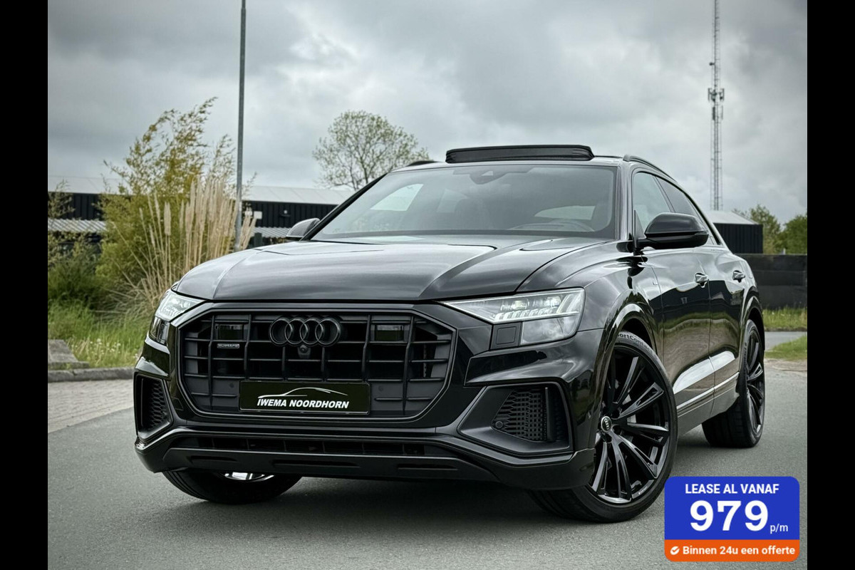 Audi Q8 55 TFSI e quattro S-Line Panoramadak|B&O|Keyless|Head-Up|Camera 360°|Matrix Audi Q8 55 TFSI e quattro S-Line Panoramadak|B&O|Keyless|Head-Up|Camera 360°|Matrix