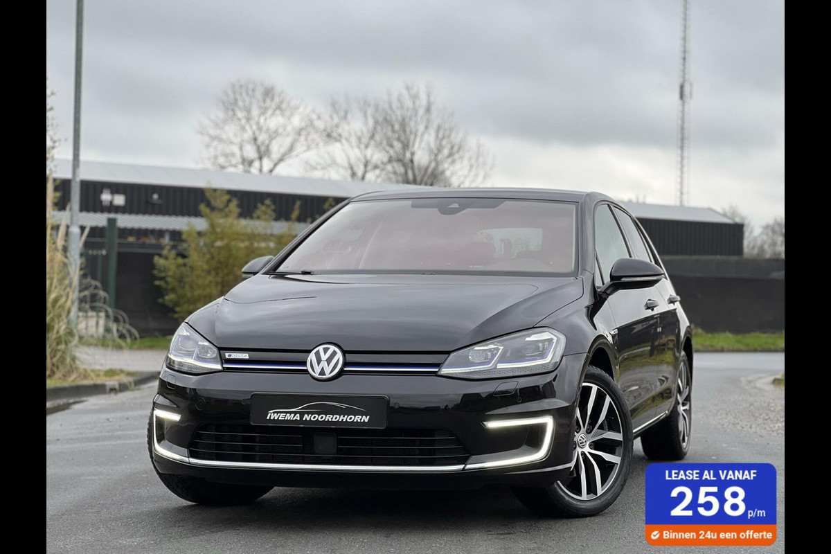Volkswagen e-Golf Automaat Keyless|Camera|Dynaudio|DAB+|AppleCarplay|Adaptive Cruise|Front assist Volkswagen e-Golf Automaat Keyless|Camera|Dynaudio|DAB+|AppleCarplay|Adaptive Cruise|Front assist