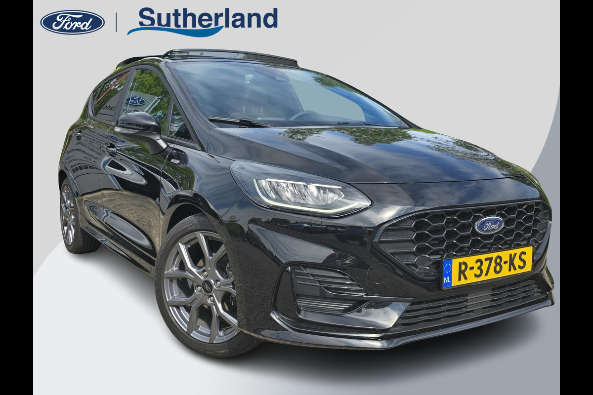Ford Fiesta 1.0 EcoBoost Hybrid ST-Line X 125pk Trekhaak | Panorama dak / Open dak | Winterpack | Apple Carplay | Achteruitrijcamera Ford Fiesta 1.0 EcoBoost Hybrid ST-Line X 125pk Trekhaak | Panorama dak / Open dak | Winterpack | Apple Carplay | Achteruitrijcamera