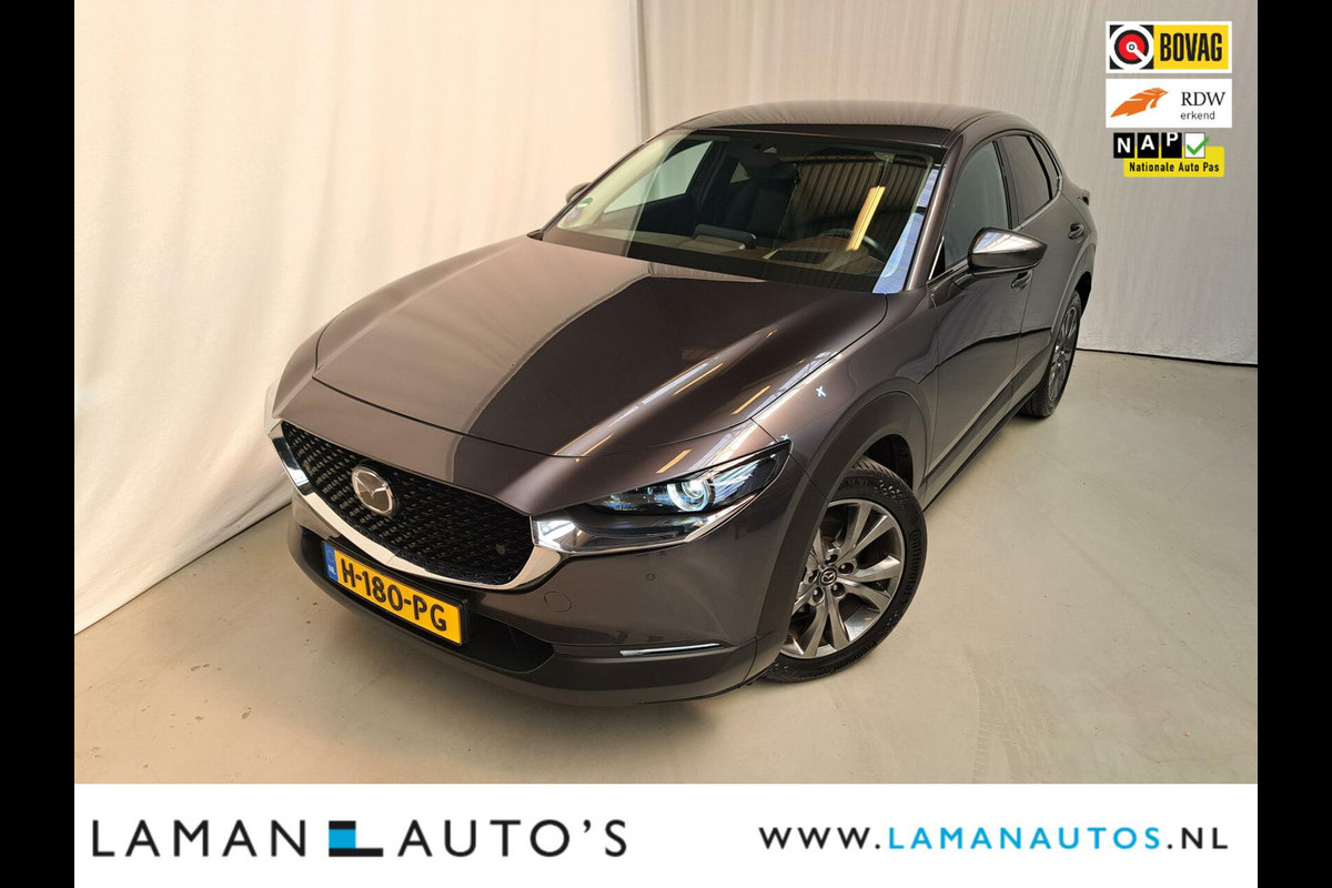 Mazda CX-30 2.0 e-SkyActiv-X M Hybrid 180pk Luxury Automaat | Bose Leder CarPlay 18" LMV ACC ECC BSM HUD Camera Metallic | Hybrid Voorschote Mazda CX-30 2.0 e-SkyActiv-X M Hybrid 180pk Luxury Automaat | Bose Leder CarPlay 18" LMV ACC ECC BSM HUD Camera Metallic | Hybrid Voorschote