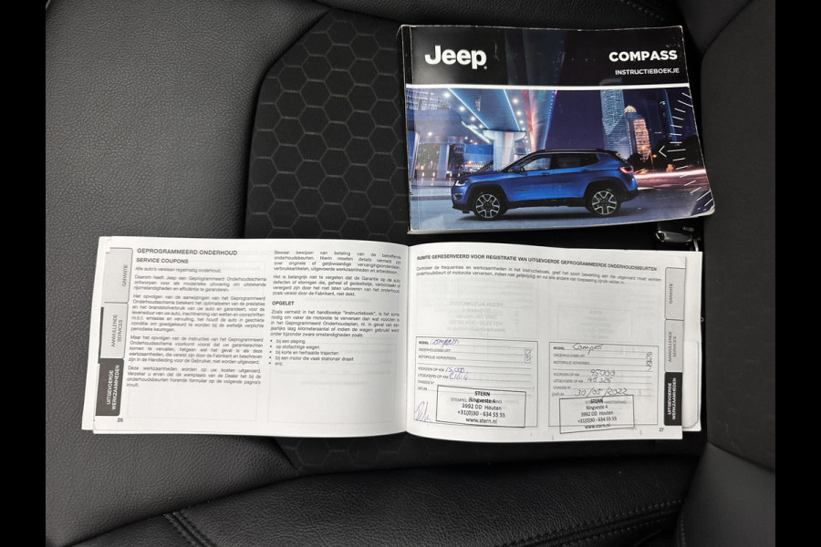 Jeep Compass 1.3T Night-Eagle Aut. *LEATHER-MICROFIBRE | NAVI-FULLMAP | KEYLESS | CAMERA | HEATED-SEATS | COMFORT-SEATS | DAB+ | ECC | LANE-ASSIST | PDC | CRUISE | 19''ALU*