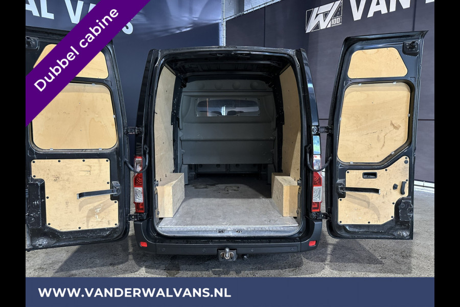 Renault Master 2.3 dCi 170pk L2H2 Dubbele cabine 7 persoons Euro6 Airco | 2x Zijdeur | Navigatie | Camera | 2500kg Trekhaak cruisecontrol, parkeersensoren,