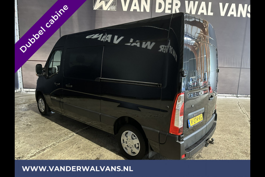 Renault Master 2.3 dCi 170pk L2H2 Dubbele cabine 7 persoons Euro6 Airco | 2x Zijdeur | Navigatie | Camera | 2500kg Trekhaak cruisecontrol, parkeersensoren,