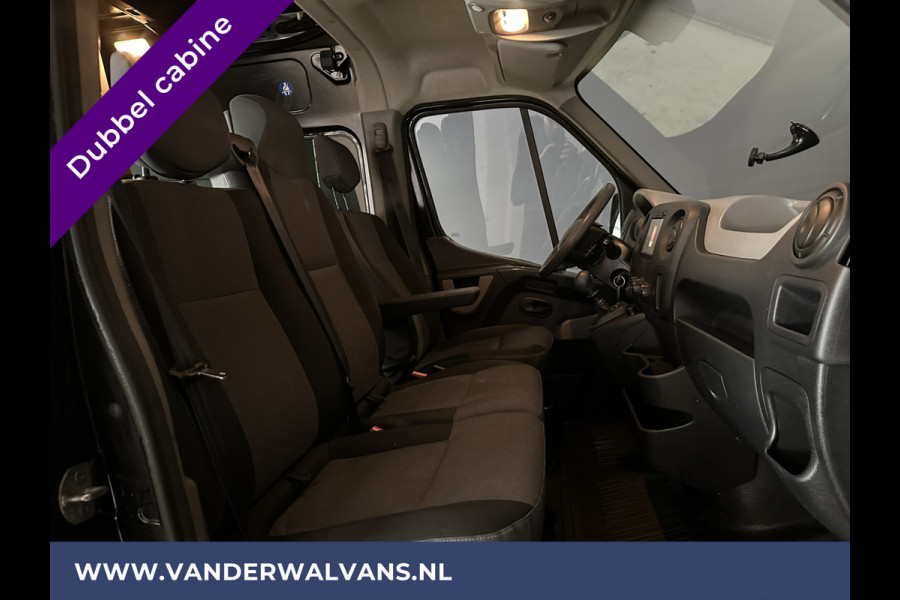 Renault Master 2.3 dCi 170pk L2H2 Dubbele cabine 7 persoons Euro6 Airco | 2x Zijdeur | Navigatie | Camera | 2500kg Trekhaak cruisecontrol, parkeersensoren,