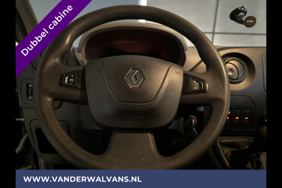Renault Master 2.3 dCi 170pk L2H2 Dubbele cabine 7 persoons Euro6 Airco | 2x Zijdeur | Navigatie | Camera | 2500kg Trekhaak cruisecontrol, parkeersensoren,