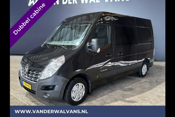 Renault Master 2.3 dCi 170pk L2H2 Dubbele cabine 7 persoons Euro6 Airco | 2x Zijdeur | Navigatie | Camera | 2500kg Trekhaak cruisecontrol, parkeersensoren,