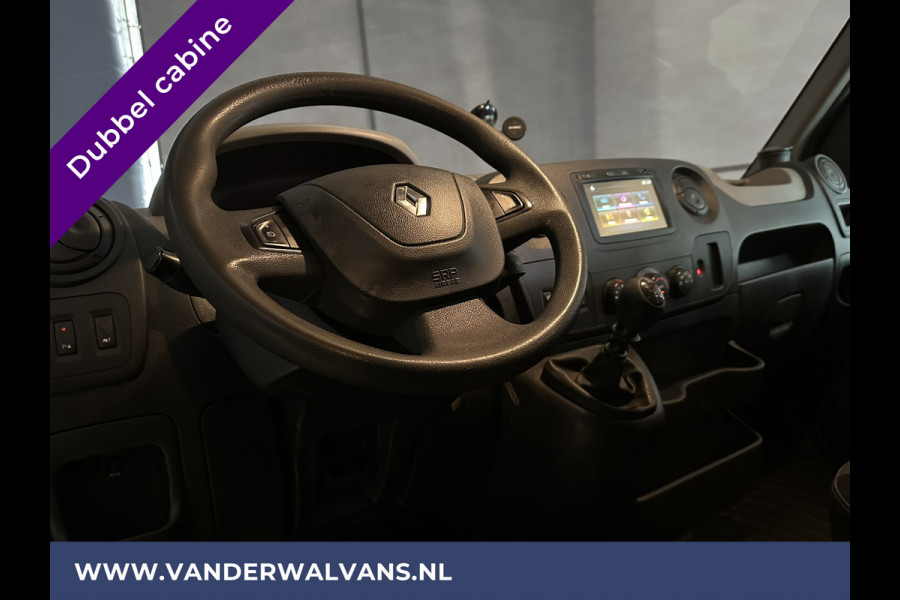 Renault Master 2.3 dCi 170pk L2H2 Dubbele cabine 7 persoons Euro6 Airco | 2x Zijdeur | Navigatie | Camera | 2500kg Trekhaak cruisecontrol, parkeersensoren,