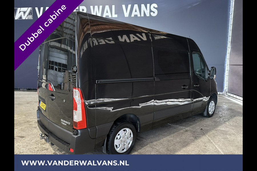 Renault Master 2.3 dCi 170pk L2H2 Dubbele cabine 7 persoons Euro6 Airco | 2x Zijdeur | Navigatie | Camera | 2500kg Trekhaak cruisecontrol, parkeersensoren,