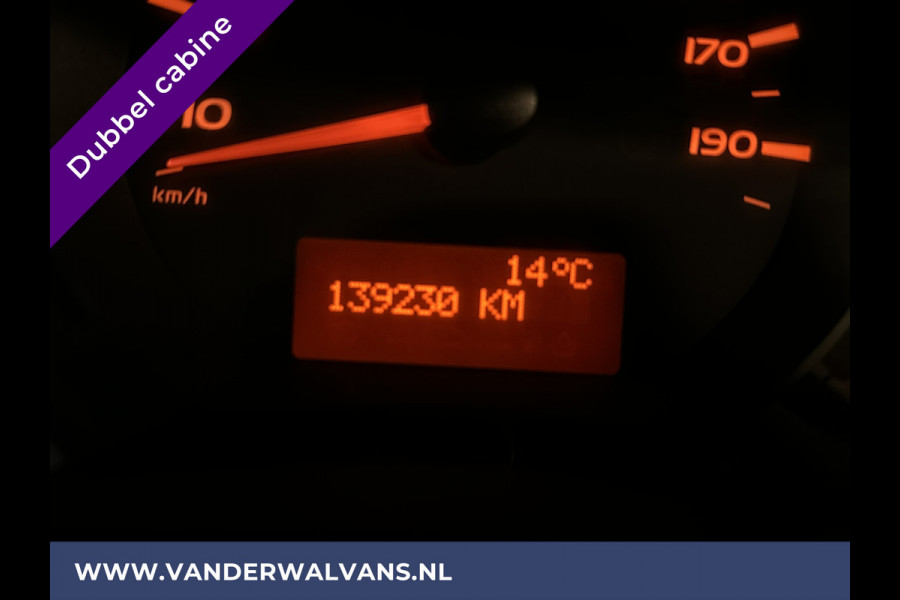 Renault Master 2.3 dCi 170pk L2H2 Dubbele cabine 7 persoons Euro6 Airco | 2x Zijdeur | Navigatie | Camera | 2500kg Trekhaak cruisecontrol, parkeersensoren,
