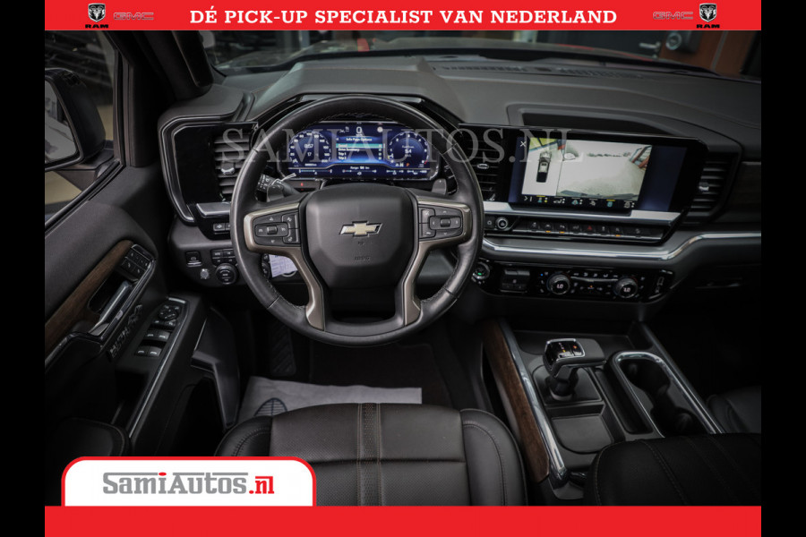 Chevrolet Silverado | Bruut | Black Ops | All-in Black | Special Wheels | Garantie tot 20-11-2026 of 200000 km | Comfortabele Dubbele Cabine met Royale 5 Zitplaatsen | De Meest Luxe en Volle Pick-Up in zijn Klasse |