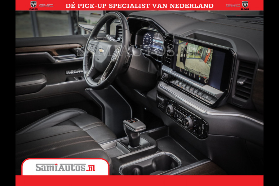 Chevrolet Silverado | Bruut | Black Ops | All-in Black | Special Wheels | Garantie tot 20-11-2026 of 200000 km | Comfortabele Dubbele Cabine met Royale 5 Zitplaatsen | De Meest Luxe en Volle Pick-Up in zijn Klasse |