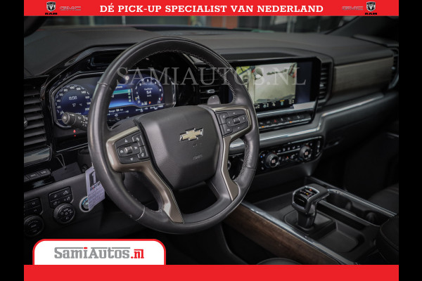 Chevrolet Silverado | Bruut | Black Ops | All-in Black | Special Wheels | Garantie tot 20-11-2026 of 200000 km | Comfortabele Dubbele Cabine met Royale 5 Zitplaatsen | De Meest Luxe en Volle Pick-Up in zijn Klasse |