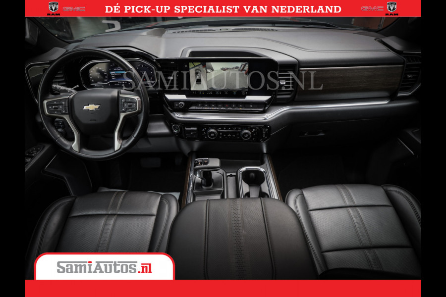 Chevrolet Silverado | Bruut | Black Ops | All-in Black | Special Wheels | Garantie tot 20-11-2026 of 200000 km | Comfortabele Dubbele Cabine met Royale 5 Zitplaatsen | De Meest Luxe en Volle Pick-Up in zijn Klasse |