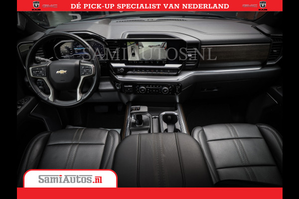 Chevrolet Silverado | Bruut | Black Ops | All-in Black | Special Wheels | Garantie tot 20-11-2026 of 200000 km | Comfortabele Dubbele Cabine met Royale 5 Zitplaatsen | De Meest Luxe en Volle Pick-Up in zijn Klasse |