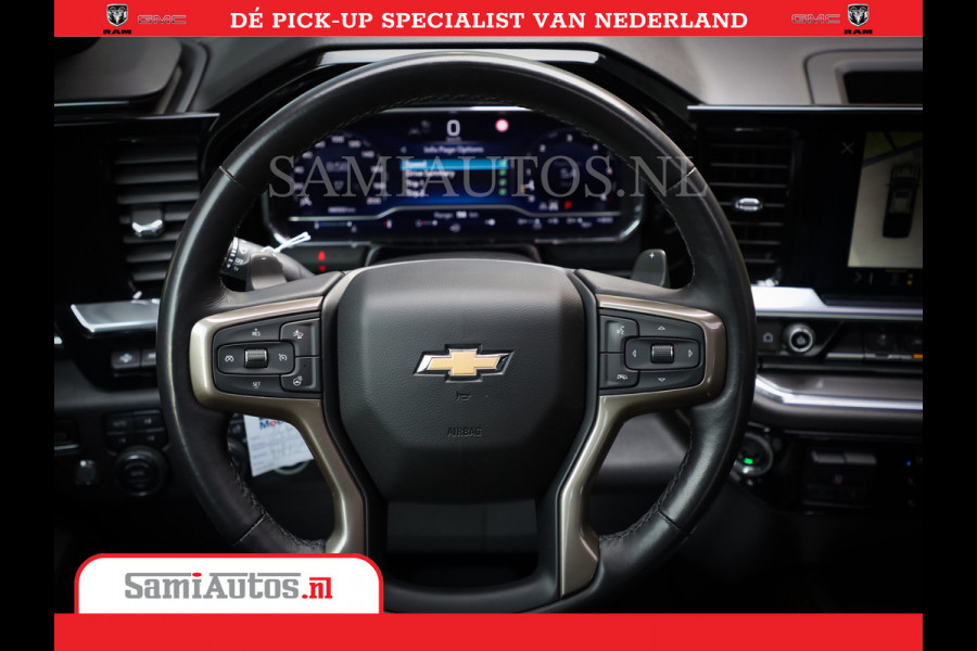 Chevrolet Silverado | Bruut | Black Ops | All-in Black | Special Wheels | Garantie tot 20-11-2026 of 200000 km | Comfortabele Dubbele Cabine met Royale 5 Zitplaatsen | De Meest Luxe en Volle Pick-Up in zijn Klasse |