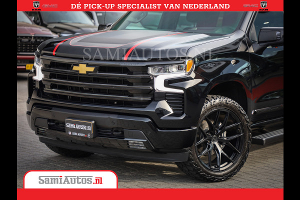 Chevrolet Silverado | Bruut | Black Ops | All-in Black | Special Wheels | Garantie tot 20-11-2026 of 200000 km | Comfortabele Dubbele Cabine met Royale 5 Zitplaatsen | De Meest Luxe en Volle Pick-Up in zijn Klasse |