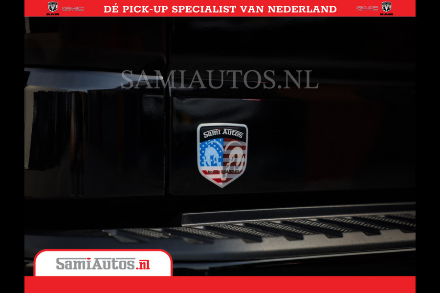 Chevrolet Silverado | Bruut | Black Ops | All-in Black | Special Wheels | Garantie tot 20-11-2026 of 200000 km | Comfortabele Dubbele Cabine met Royale 5 Zitplaatsen | De Meest Luxe en Volle Pick-Up in zijn Klasse |