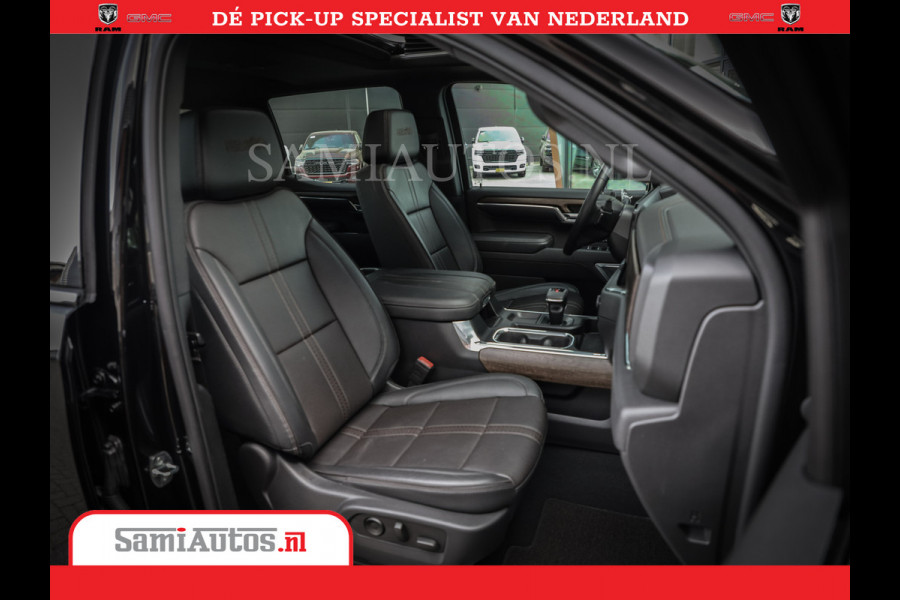 Chevrolet Silverado | Bruut | Black Ops | All-in Black | Special Wheels | Garantie tot 20-11-2026 of 200000 km | Comfortabele Dubbele Cabine met Royale 5 Zitplaatsen | De Meest Luxe en Volle Pick-Up in zijn Klasse |