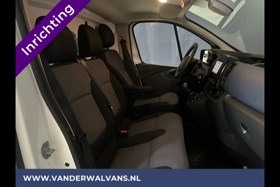 Opel Vivaro 1.6 CDTI 125 pk L2H1 inrichting Euro6 Airco | Imperiaal | Trekhaak | Navigatie | Camera | Cruisecontrol Parkeersensoren, Bijrijdersbank