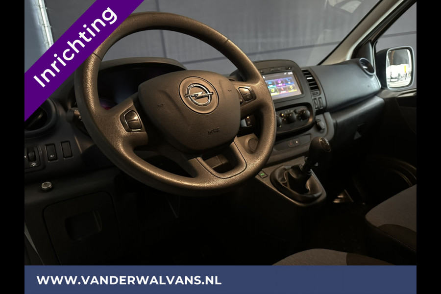 Opel Vivaro 1.6 CDTI 125 pk L2H1 inrichting Euro6 Airco | Imperiaal | Trekhaak | Navigatie | Camera | Cruisecontrol Parkeersensoren, Bijrijdersbank