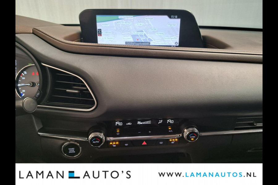 Mazda CX-30 2.0 e-SkyActiv-X M Hybrid 180pk Luxury Automaat | Bose Leder CarPlay 18" LMV ACC ECC BSM HUD Camera Metallic | Hybrid Voorschote