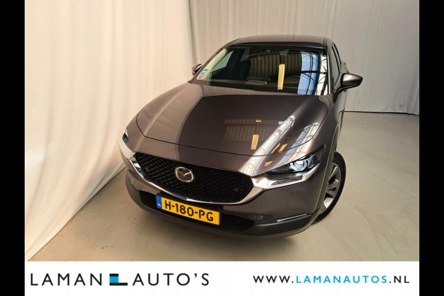Mazda CX-30 2.0 e-SkyActiv-X M Hybrid 180pk Luxury Automaat | Bose Leder CarPlay 18" LMV ACC ECC BSM HUD Camera Metallic | Hybrid Voorschote