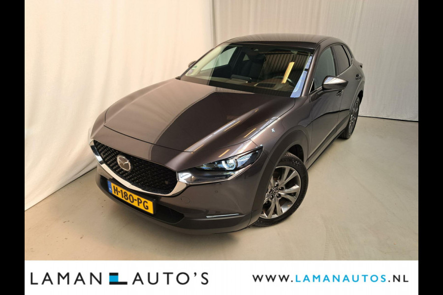 Mazda CX-30 2.0 e-SkyActiv-X M Hybrid 180pk Luxury Automaat | Bose Leder CarPlay 18" LMV ACC ECC BSM HUD Camera Metallic | Hybrid Voorschote