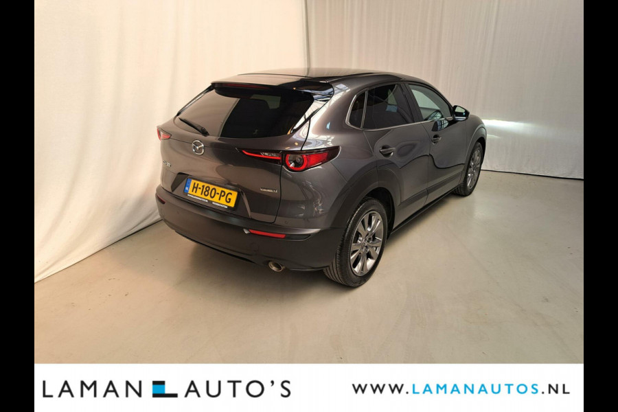 Mazda CX-30 2.0 e-SkyActiv-X M Hybrid 180pk Luxury Automaat | Bose Leder CarPlay 18" LMV ACC ECC BSM HUD Camera Metallic | Hybrid Voorschote