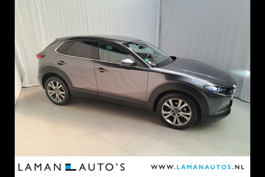 Mazda CX-30 2.0 e-SkyActiv-X M Hybrid 180pk Luxury Automaat | Bose Leder CarPlay 18" LMV ACC ECC BSM HUD Camera Metallic | Hybrid Voorschote