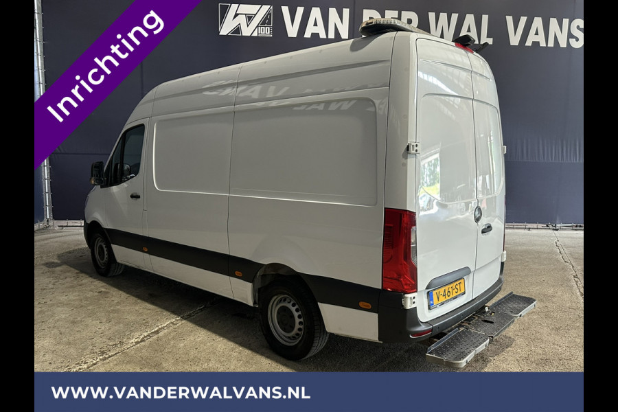 Mercedes-Benz Sprinter 316 CDI 164pk L2H2 inrichting Euro6 Airco | 2800kg Trekhaak | Camera | Apple Carplay | Parkeersensoren inklapbare spiegels, standkachel, cruisecontrol, MBUX, Android auto