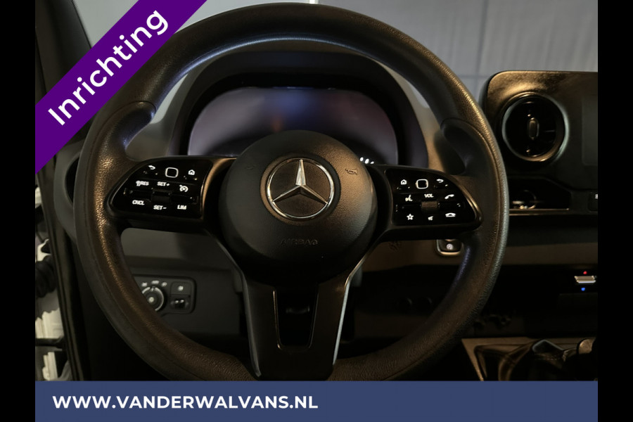 Mercedes-Benz Sprinter 316 CDI 164pk L2H2 inrichting Euro6 Airco | 2800kg Trekhaak | Camera | Apple Carplay | Parkeersensoren inklapbare spiegels, standkachel, cruisecontrol, MBUX, Android auto