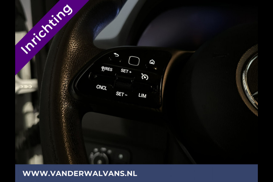 Mercedes-Benz Sprinter 316 CDI 164pk L2H2 inrichting Euro6 Airco | 2800kg Trekhaak | Camera | Apple Carplay | Parkeersensoren inklapbare spiegels, standkachel, cruisecontrol, MBUX, Android auto