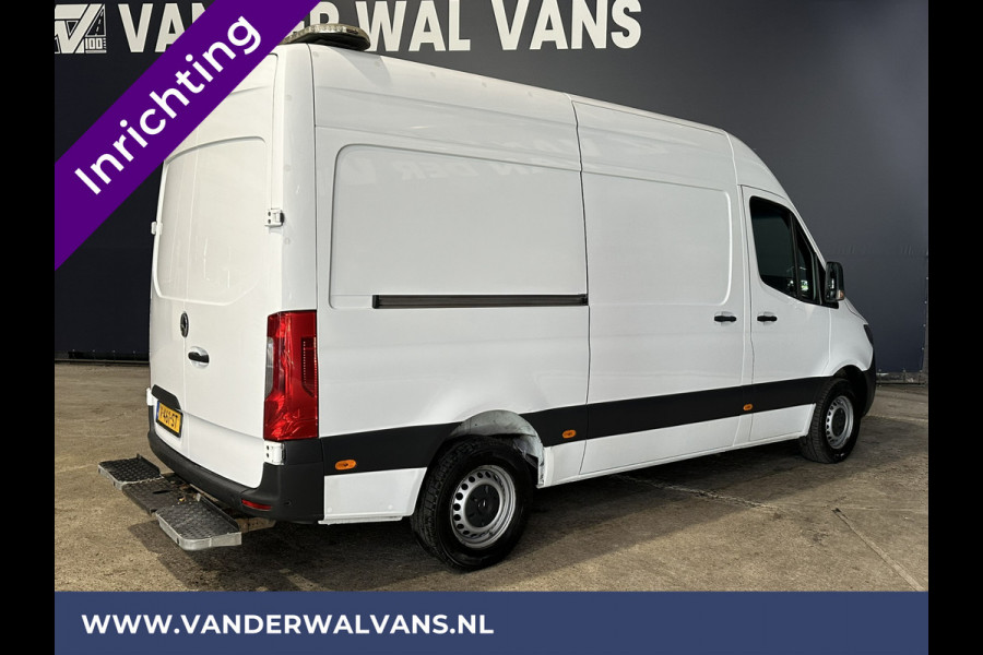 Mercedes-Benz Sprinter 316 CDI 164pk L2H2 inrichting Euro6 Airco | 2800kg Trekhaak | Camera | Apple Carplay | Parkeersensoren inklapbare spiegels, standkachel, cruisecontrol, MBUX, Android auto