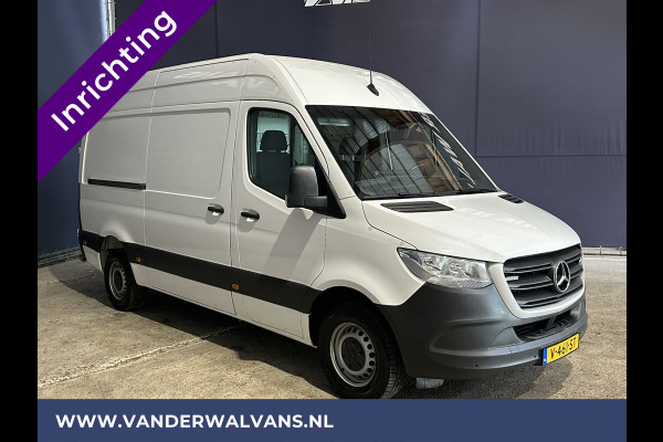 Mercedes-Benz Sprinter 316 CDI 164pk L2H2 inrichting Euro6 Airco | 2800kg Trekhaak | Camera | Apple Carplay | Parkeersensoren inklapbare spiegels, standkachel, cruisecontrol, MBUX, Android auto