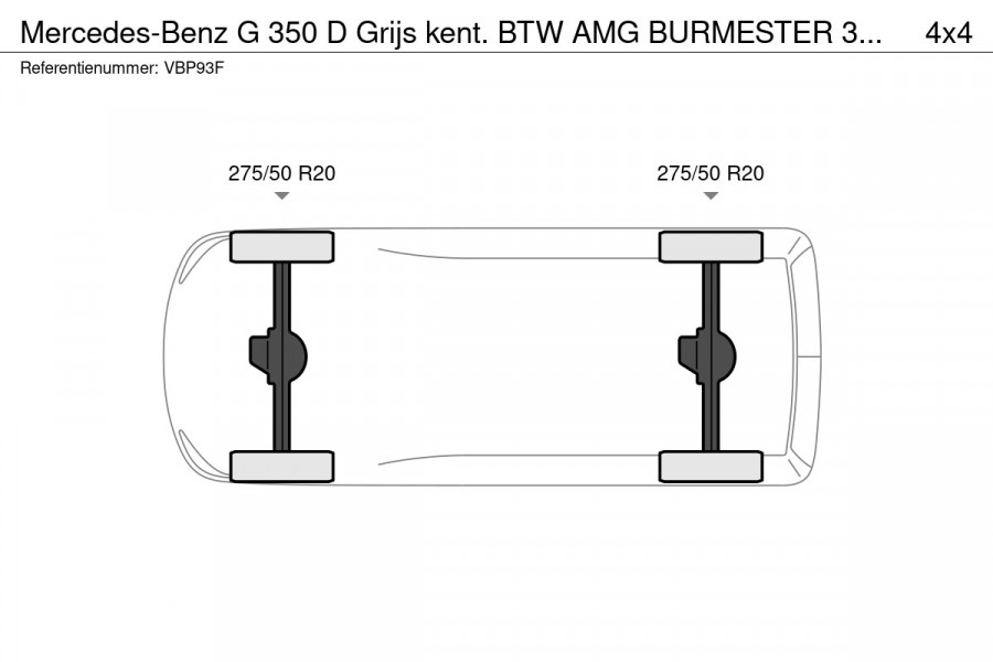 Mercedes-Benz G-Klasse 350 D Grijs kent. BTW AMG BURMESTER 360* open dak zeer nette auto