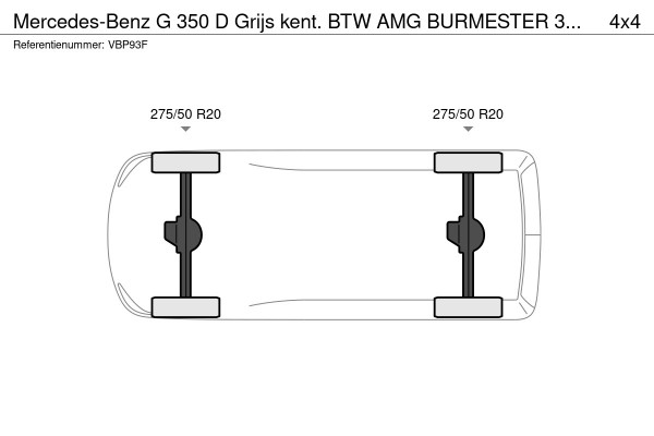 Mercedes-Benz G-Klasse 350 D Grijs kent. BTW AMG BURMESTER 360* open dak zeer nette auto