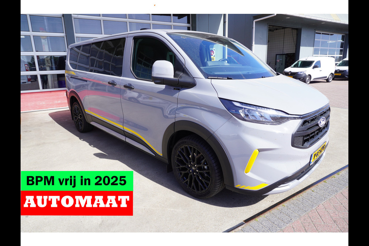 Ford Transit Custom 320L 2.0 TDCI 170PK L2H1 Trail DubbelCabine AWD Automaat Schuifdeur L/R Nr. V113 | Climate | Adap.Cruise | Navi | 360Camera | Blis DEMO Ford Transit Custom 320L 2.0 TDCI 170PK L2H1 Trail DubbelCabine AWD Automaat Schuifdeur L/R Nr. V113 | Climate | Adap.Cruise | Navi | 360Camera | Blis DEMO