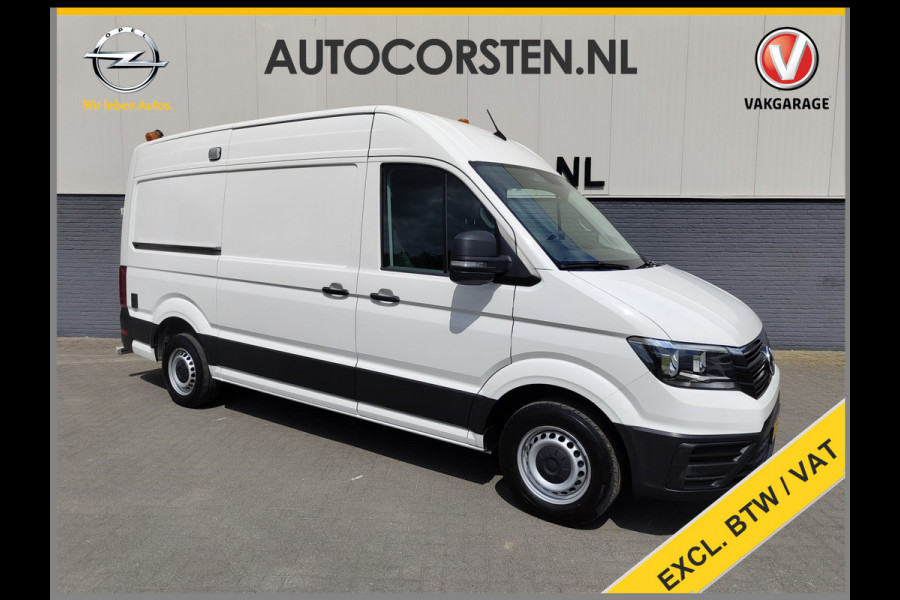 Volkswagen Crafter 30 2.0TDI L3H2 Airco Camera Navi Ingebouwd kantoor Bluetooth EURO6 Betonplex vloer Wandbekleding Schuifdeur Buro 2.500kg trekvermogen keurige bus!