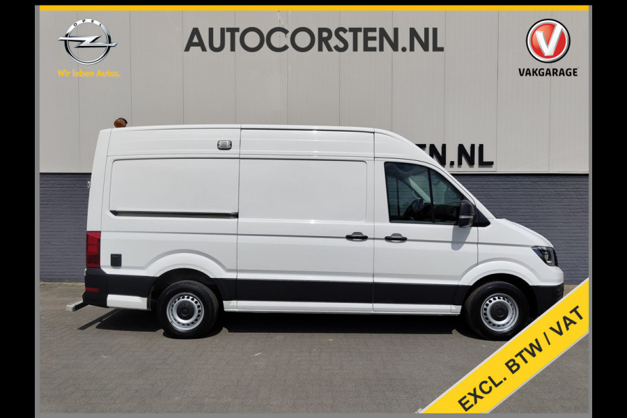Volkswagen Crafter 30 2.0TDI L3H2 Airco Camera Navi Ingebouwd kantoor Bluetooth EURO6 Betonplex vloer Wandbekleding Schuifdeur Buro 2.500kg trekvermogen keurige bus!