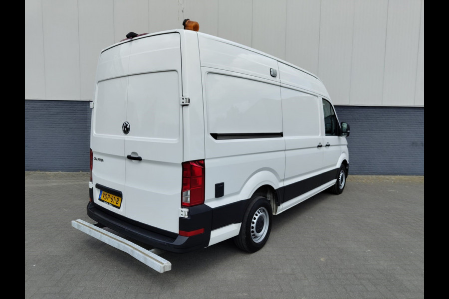 Volkswagen Crafter 30 2.0TDI L3H2 Airco Camera Navi Ingebouwd kantoor Bluetooth EURO6 Betonplex vloer Wandbekleding Schuifdeur Buro 2.500kg trekvermogen keurige bus!