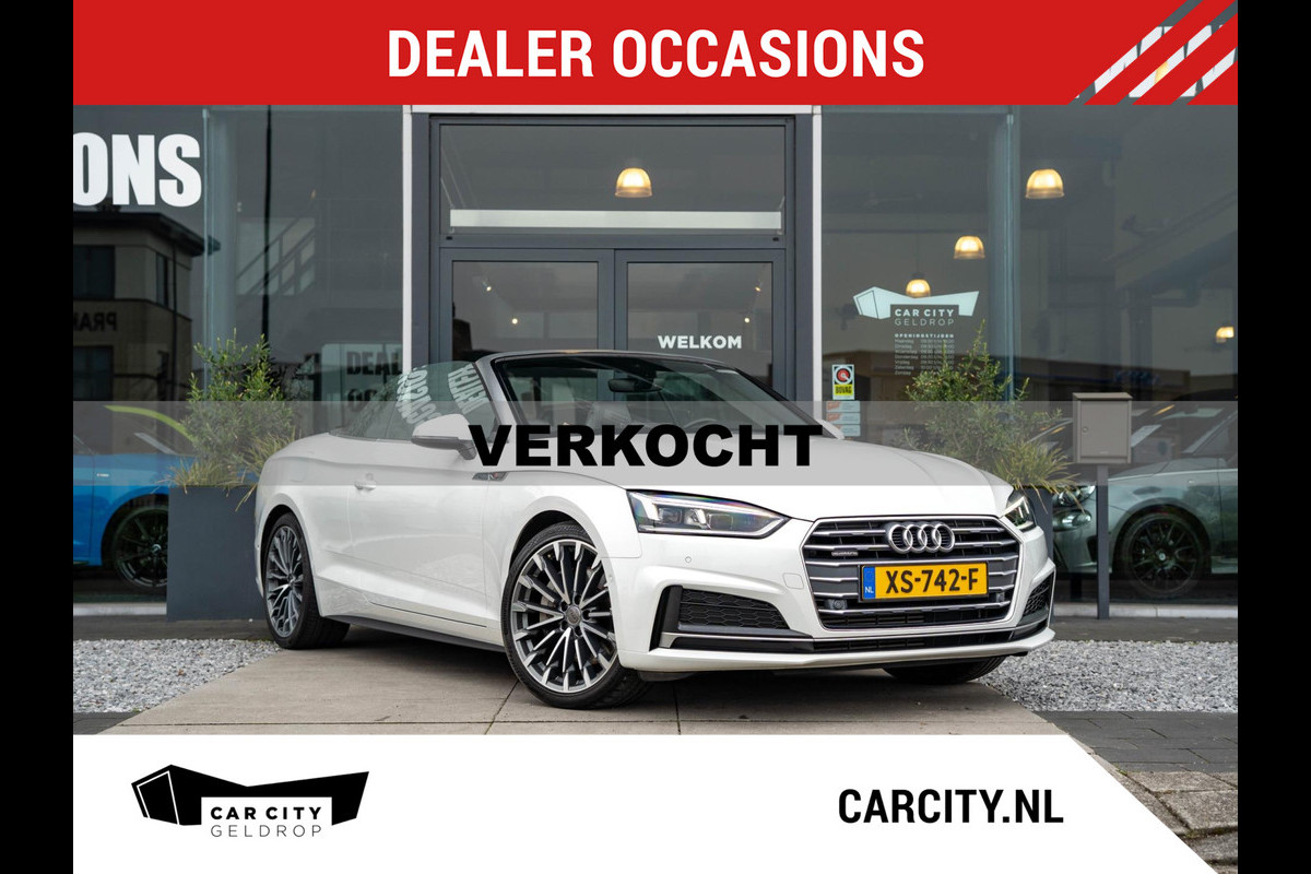 Audi A5 Cabriolet 2.0 TFSI Quattro Sport Pro Line S / RS-stoelen / Keyless / CarPlay / Virtual / Camera / Blind spot / Audi sound