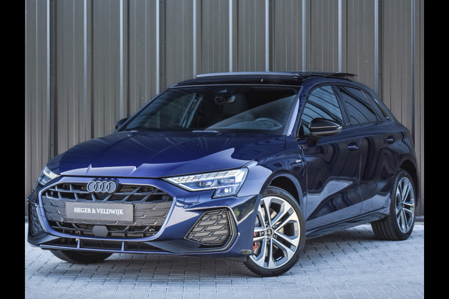 Audi A3 Sportback 45 TFSI e S EDITION COMPETITION | PANORAMADAK | S-SEATS | ADAPTIVE CRUISE | SONOS SOUND | CAMERA | BLACK-OPTIC | AMBIA