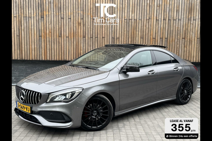 Mercedes-Benz CLA-Klasse 180 AMG Automaat | Sportuitlaat | Panoramadak | Leer/alcantara bekleding | Stoelverwarming | Achteruitrijcamera | LED koplampen