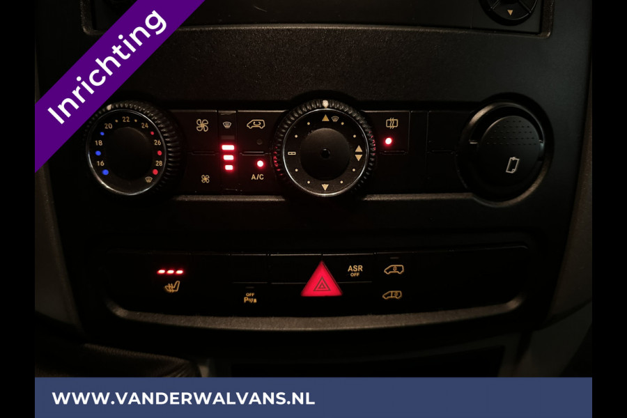 Mercedes-Benz Sprinter 316 CDI 163 pk L2H2 inrichting Euro6 Airco | Stoelverwarming | Cruiscontrol | Trekhaak Chauffeursstoel, Parkeersensoren, Bijrijdersbank