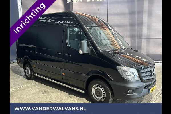Mercedes-Benz Sprinter 316 CDI 163 pk L2H2 inrichting Euro6 Airco | Stoelverwarming | Cruiscontrol | Trekhaak Chauffeursstoel, Parkeersensoren, Bijrijdersbank