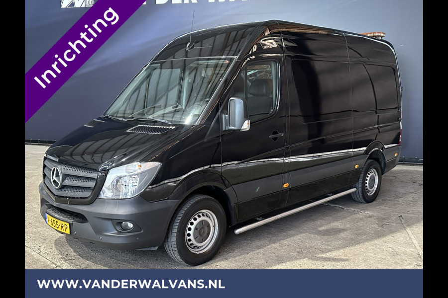 Mercedes-Benz Sprinter 316 CDI 163 pk L2H2 inrichting Euro6 Airco | Stoelverwarming | Cruiscontrol | Trekhaak Chauffeursstoel, Parkeersensoren, Bijrijdersbank
